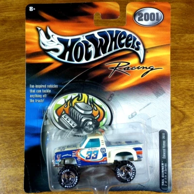 Camión Hot Wheels Vintage Racing Tail Gunner 33 Oakwood Homes White 2001 F150 Foto 1 de 3