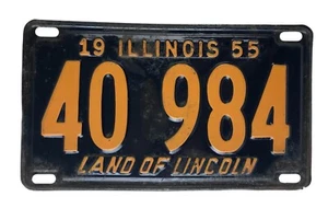 Illinois 1955 gebrauchtes Autokennzeichen 40 984! - Bild 1 von 2