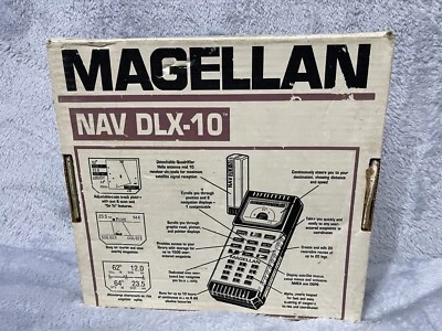 Navegador GPS portátil Magellan NAV DLX -10 NOVO raro vintage EUA original - Imagem 1 de 4