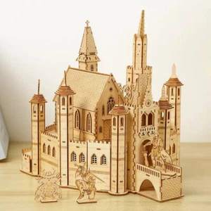3D puzzle toys wooden diy Lost castle collectible   Birthday presents for kids - Picture 1 of 9
