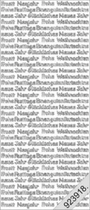 ✂ Sticker Weihnachten & Neujahr Schriften - gold oder silber - Starform - Nr.457 - Bild 1 von 7