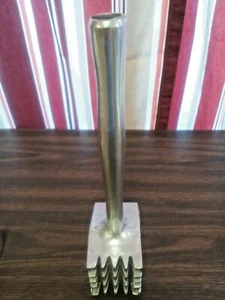 13" MEAT/STEAK TENDERIZER MALLET HEAVY DUTY CAST ALUMINUM ALLOY TWO SIDED (ONE) - Picture 1 of 5