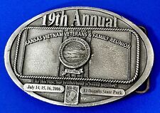 The Kansas Vietnam Veterans Family Reunion 19th Annual Commemorative Belt Buckle