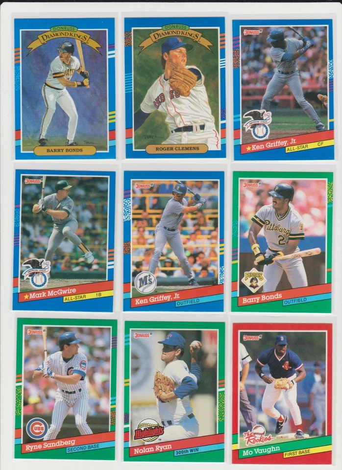 1991 Donruss Baseball NM you pick base stars RC rookie inserts Hall of Famer's - Image 1 of 1