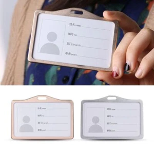 Tag Vertical Metal ID Business Case Work Card Holders Name Card Aluminum Alloy - Picture 1 of 12