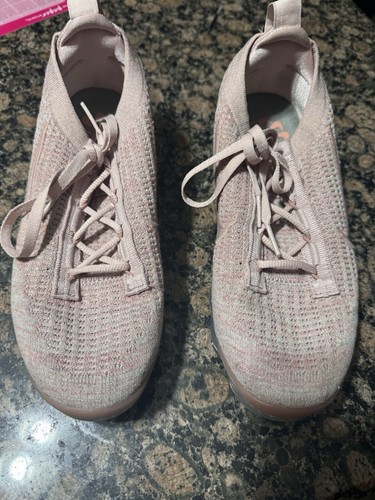 Scarpa da corsa bassa Nike Air Vapormax 2021 Flyknit rosa Oxford da donna taglia 7 5