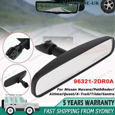 Rear View Mirror Fits For Nissan Pulsar X-Trail T32 Tiida Navara 96321-2DR0A AU - image 1 of 4