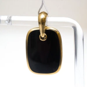 DAVID YURMAN Nuovo Esaltatore Tavoletta Esotica Uomo 19,9mm in Onice Nero e Oro 18K - Foto 1 di 7