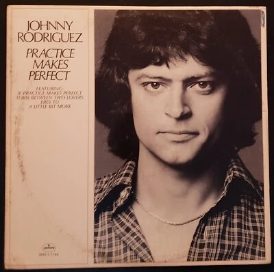 Johnny Rodriguez " Practice Makes Perfect" Vinyl Record LP - Image 1 of 4