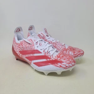 Adidas Adizero Electric Orange/White Football Cleats Men's Size 7.5 IH8570 - Picture 1 of 10