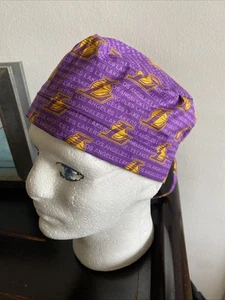 Los Angeles Lakers Medical Scrub Skull Cap Hat - Picture 1 of 3