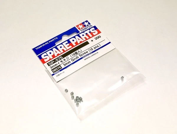 TAMIYA RC Model Spare Parts 3mm Grub Screw (10 pcs.) 50576 - Image 1 of 1