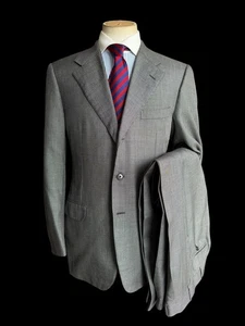 Men’s Corneliani Wool Silk Suit 42R / W34” Grey Nailhead - Picture 1 of 21