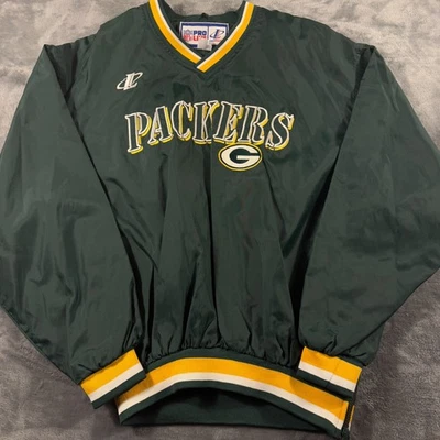 Chaqueta De Colección Green Bay Packers Para Hombre Mediana Verde Logo Atlético Fútbol NFL Foto 1 de 4