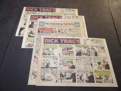 Dick Tracy de Chester Gould - 1967 - 4 domingos de tamaño mixto Foto 1 de 4