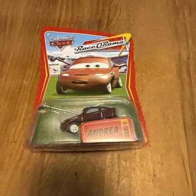 Coche de juguete fundido a presión Disney Pixar Cars Andrea #89 Race-O- Rama Foto 1 de 2