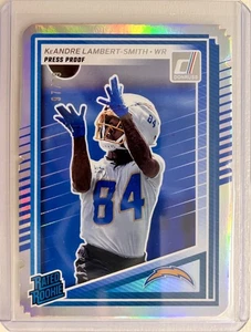 2025 Donruss - KeAndre Lambert-Smith #367 Press Proof Silver Die-Cut LA Chargers - Bild 1 von 3