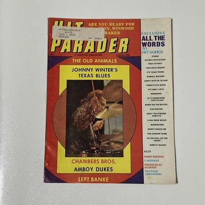 Hit Parader Magazine August 1969 Clapton, Baker, Winwood, Beatles, Amboy Dukes - Image 1 of 3