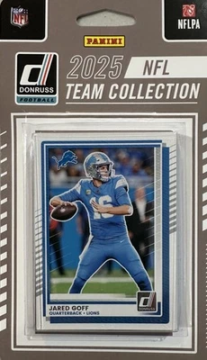 Detroit Lions 2025 Donruss Factory Team Set Jahmyr Goff TeSlaa Rated Rookie Card