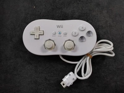 Nintendo Wii Classic Controller Gamepad White OEM - Tested - Image 1 of 2