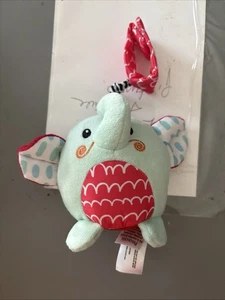 Spark Create Imagine Play Gimnasio Timbre Peluche Elefante Viaje Coche Asiento Juguete Sonajero 4” - Imagen 1 de 4
