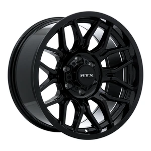 18x9 RTX Claw Gloss Black Wheels 5x5 (-12mm) Set of 4 - Picture 1 of 7