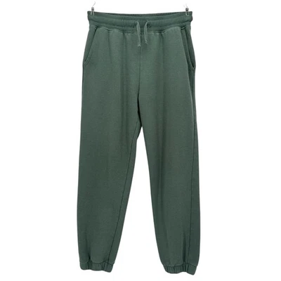 Pantalones de chándal Outerknown para mujer pequeños de algodón orgánico tiro alto verde Foto 1 de 4
