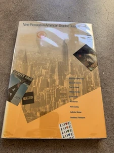 Nine Pioneers in American Graphic Design 1989 MIT Press HC DJ 1st Ed. 1st Print - Picture 1 of 11