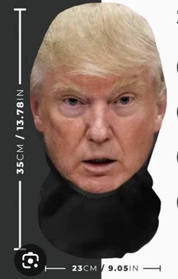 President Donald Trump Breathable sun-protect Mask Full Face Halloween Cosplay - Image 1 of 2