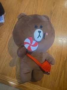 Nuovo con etichette - Peluche Japan Line Friends Orso Marrone in Sweetieland Grande 16" - Foto 1 di 3