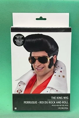 Nuevo Disfraz Peluca Rock N' Roll Elvis Presley King Halloween Foto 1 de 3
