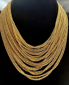 Vintage Collier Henkel & Grossé  Pforzheim 1968 Germany vergoldet ( Chr.  Dior ) - Bild 1 von 9