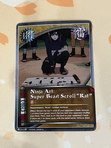 Naruto CCG, Ninja Art: Super Beast Scroll "Rat", 514, 1ª Edición, LP, Lámina - Imagen 1 de 2