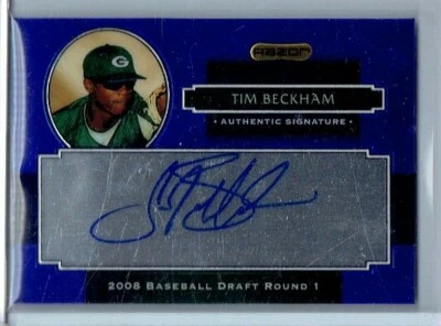 TIM BECKHAM 2008 Razor ROOKIE AUTO RC #AU-TB White Sox - Image 1 of 2