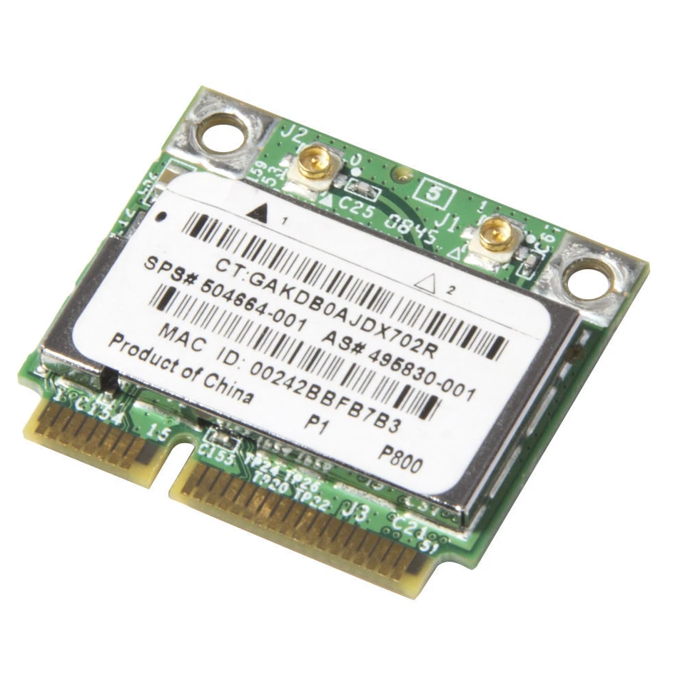 Broadcom BCM94322HM8L BCM4322 WIRELESS WIFI WLAN half Card  HP SPS 504664-001 - Image 1 of 1