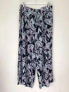Valerie Steven paisley Pull On pants women’s size large - Picture 1 of 7