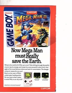 Vintage Videospiel AD MEGA MAN 3 ORIGINAL GAME BOY Capcom hk ir - Bild 1 von 1
