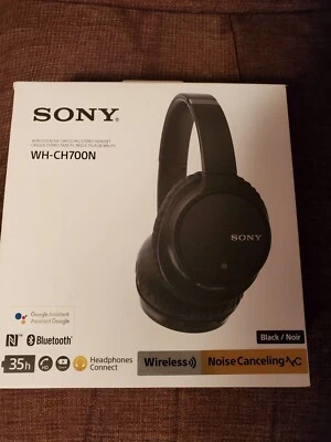 Sony WH-CH700N Bluetooth Noise Canceling Wireless Headphones Black Basically NEW - Image 1 of 4