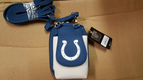 Indianapolis Colts Purse Plus Touch Phone  ID Wallet Charm 14 Gift Bag Compact Cover