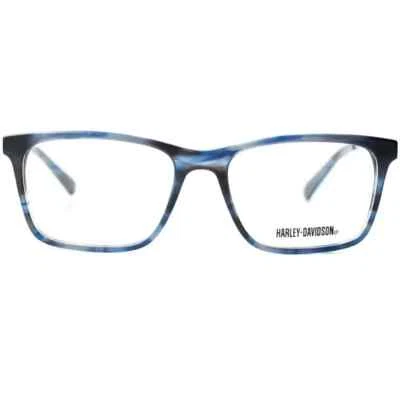 Marco de gafas ópticas de plástico mate azul Harley Davidson HD0779 064 54-17-145 Foto 1 de 2