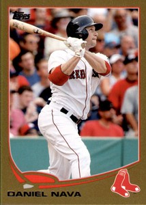 2013 Topps Update Gold #US185 Daniel Nava  /2013 Boston Red Sox