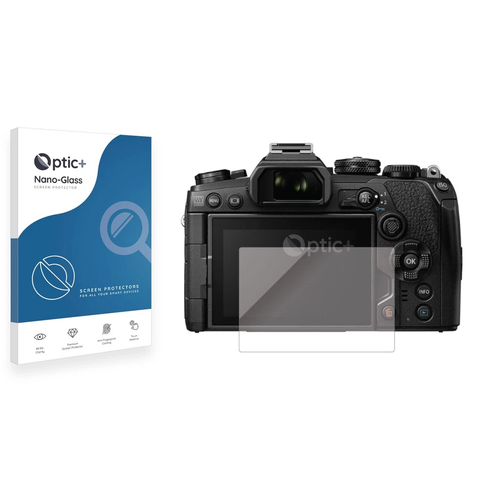 Optic+ Nano Glass Screen Protector for Olympus OM-D E-M10 Mark III - Image 1 of 3