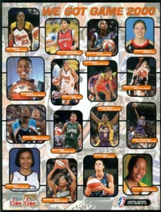 WNBA 2000 WOMANS BASKETBALL WE GOT GAME LIMITED EDITION SERIES #12 UNCUT CARD - Picture 1 of 2