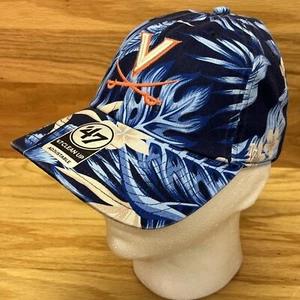 University Of Virginia Cavaliers 47 Clean Up Hat Blue Floral Tropicana Strapback - Picture 1 of 11