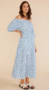 Minkpink Dress Size XL Florence Floral Off Shoulder Maxi - Picture 1 of 11
