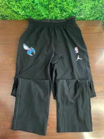 2017-18 NBA Charlotte Hornets Basketball Full Side Snap WarmUp Pants XL Cover