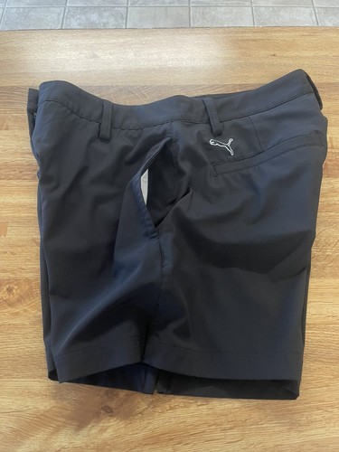 Pantaloncini da golf sportivi neri Puma donna taglia 2
