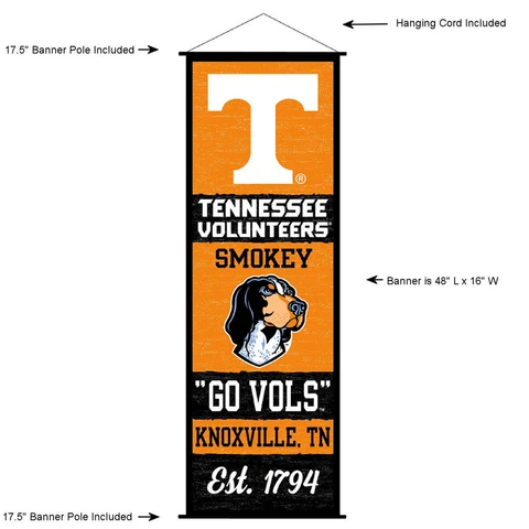University of Tennessee Volunteers Room Banner Poster Art Canvas Cover