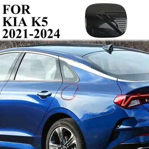 Carbon fiber style exterior fuel tank cover gas door trim cover fit for KIA K5 - Picture 1 of 5