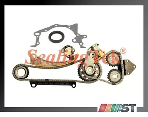 Kit de engranajes de cadena de distribución con junta de sello de aceite compatible con motor 96-09 Suzuki J18A J20A J23A - Imagen 1 de 1
